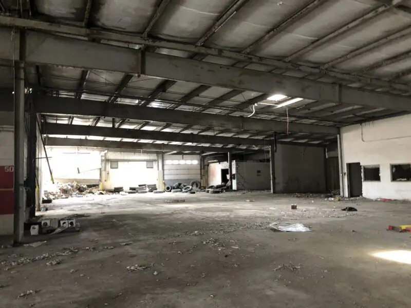 NoBo interior before: an empty industrial shell